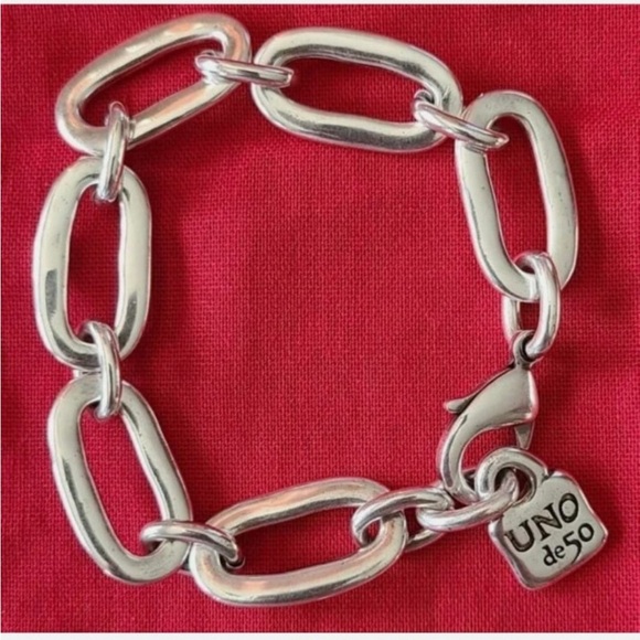 Uno de 50 Bracelet - AWESOME - Silver - Size M - Made in Spain - Picture 2 of 14